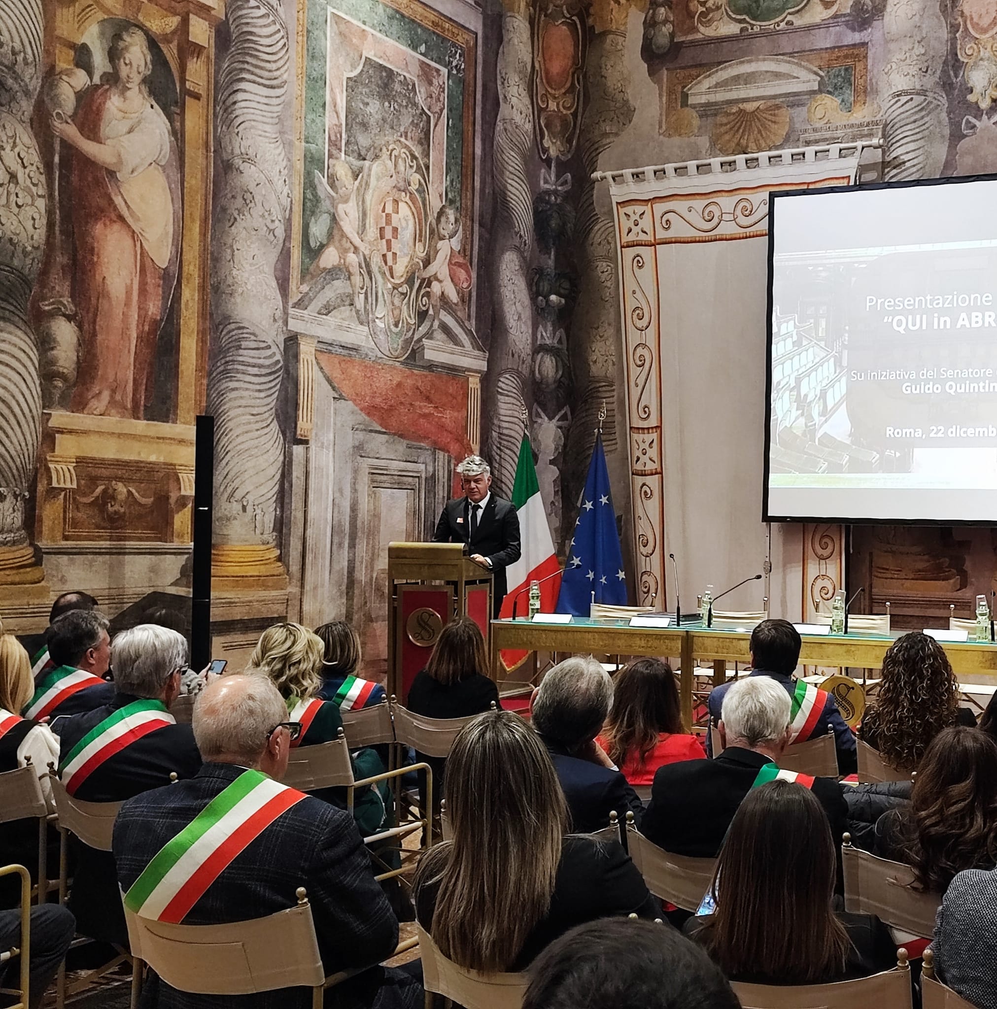 Senato della Repubblica, Sala Zuccari Palazzo Giustiniani: la scrittura come arte che celebra l’Abruzzo